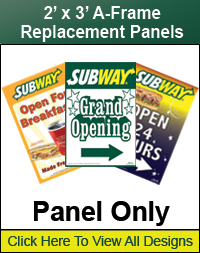 2' x 3' A-Frame Replacement Panels