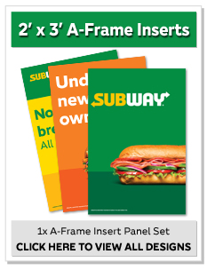 2' x 3'  A-Frame Inserts