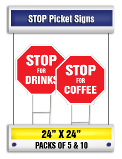 STOP Picket Signs