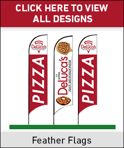 Mama DeLuca's Pizza Feather Flags