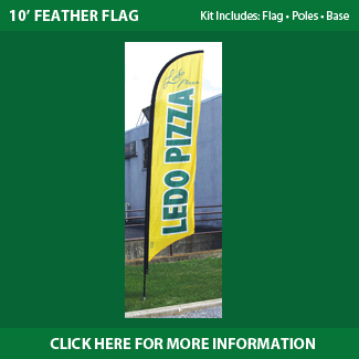 Ledo Pizza - Feather Flags