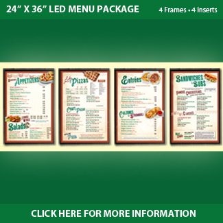 Ledo Pizza LED Menu Package