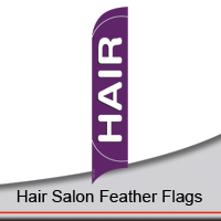 Hair Salon Feather Flags
