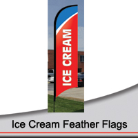 Ice Cream Feather Flags