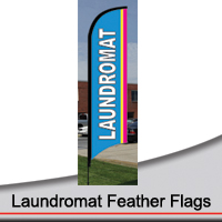 Laundromat Feather Flags