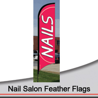 14' Nail Salon Feather Flags