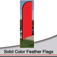 14' Solid Color Feather Flags