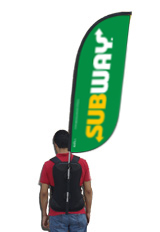 Walking Feather Flags