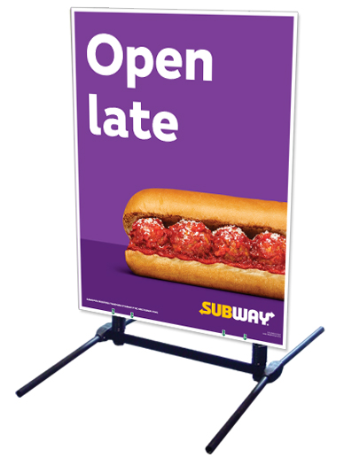 Outdoor Self Standing Sign - Open Late