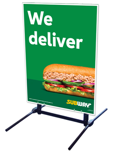 Outdoor Self Standing Sign - We Deliver