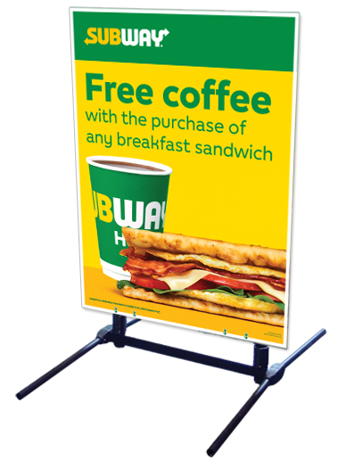 Outdoor Self Standing Sign - Free Coffe