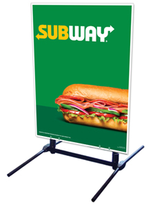 Outdoor Self Standing Sign - Subway Logo