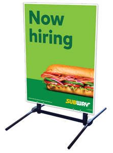 Outdoor Self Standing Sign - Now Hiring