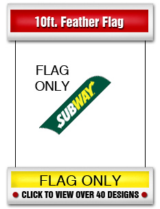 10' Feather Flags (Flags Only)