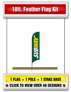 SUBWAY 10' Feather Flags