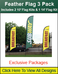 Feather Flag 3 Packs