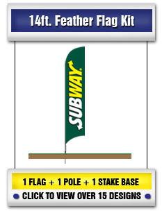 SUBWAY 14' Feather Flags