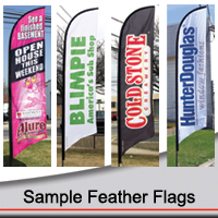 10' Sample Feather Flags