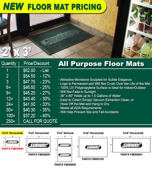 SubwaY Horizontal Floor Mat