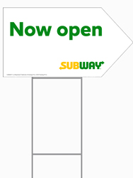 Arrow Picket Sign - Now Open