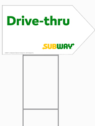 Arrow Picket Sign - Drive Thru