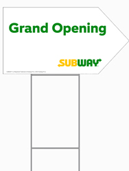 Arrow Picket Sign - Grand Opening