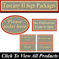 4" x 8" Tuscany II Sign Packages